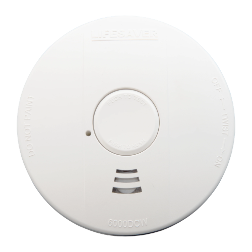 LIF6000DCW 10 Year Lithium Battery (non-replaceable) Smoke Alarm with Wireless RF Interlink